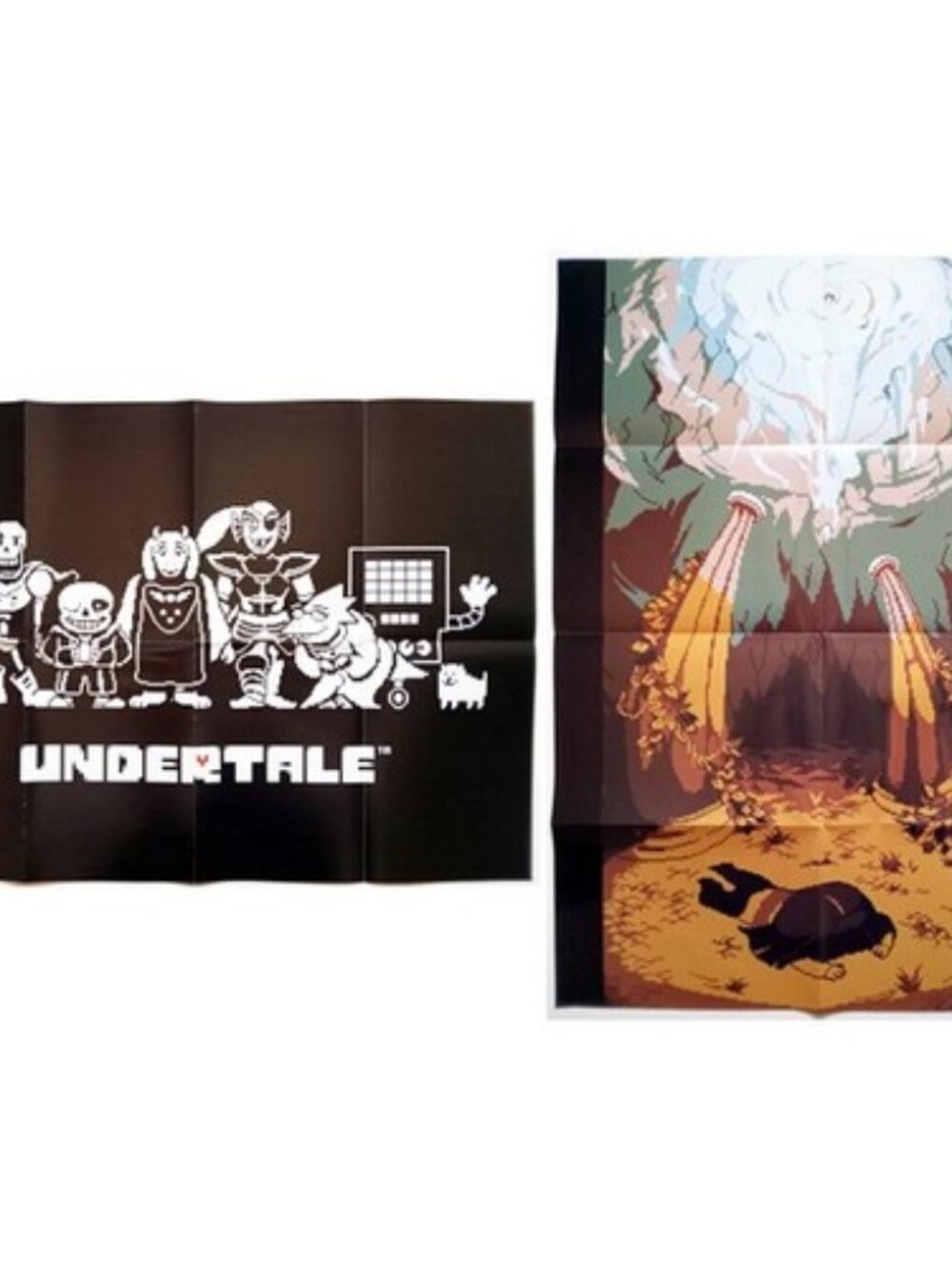 [2018] Nintendo Playstation Xbox Steam Undertale Poster 2-Side RARE Deltarune !